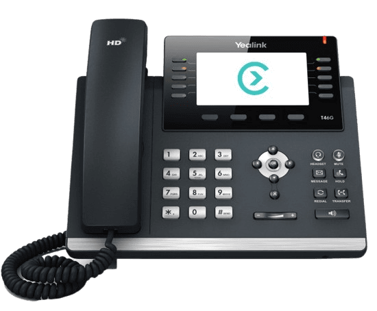 Professionelles VoIP-Tischtelefon für die Rezeption